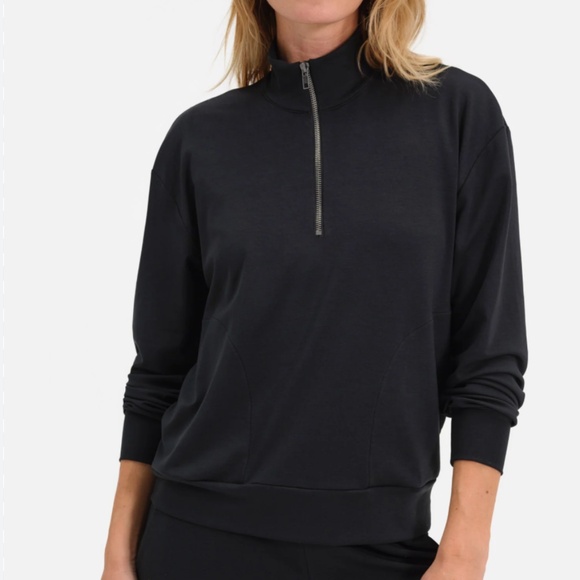 Mate the Label Seacell Tencel Quarter Zip Pullover - Picture 1 of 8